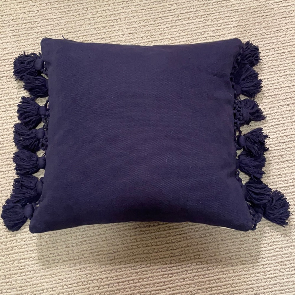 Kate Spade Navy Throw Pillows